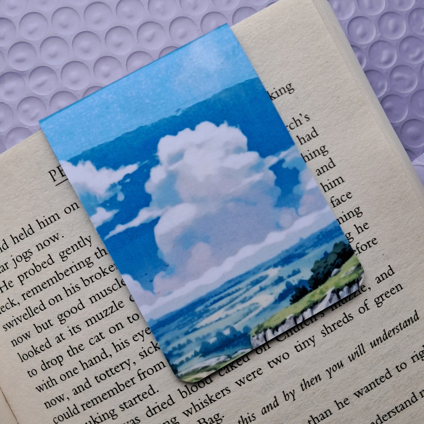 Marcador de Livro Magnético Abstrato