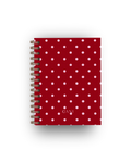 Caderno Dotty Bordô e Rosa