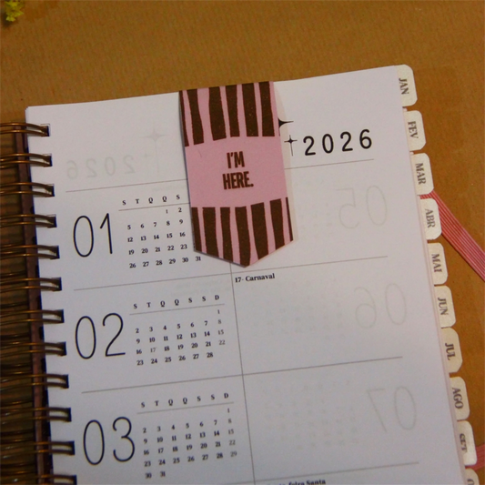 Bullegenda Semanal 2026- Bordô & Rosa