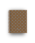 Caderno Dotty Castanho e Azul