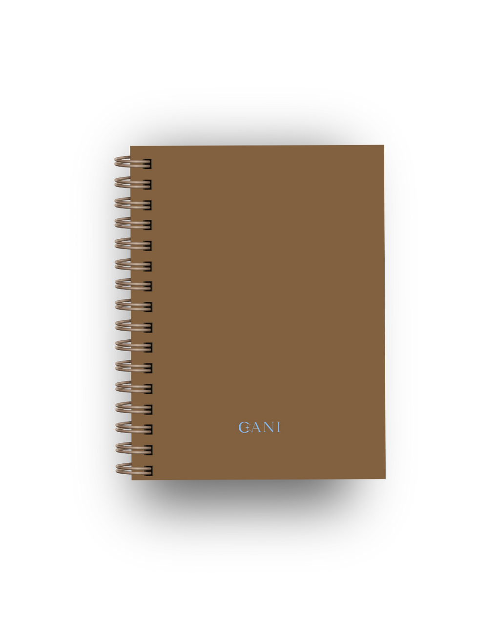 Caderno Clean Castanho e Azul
