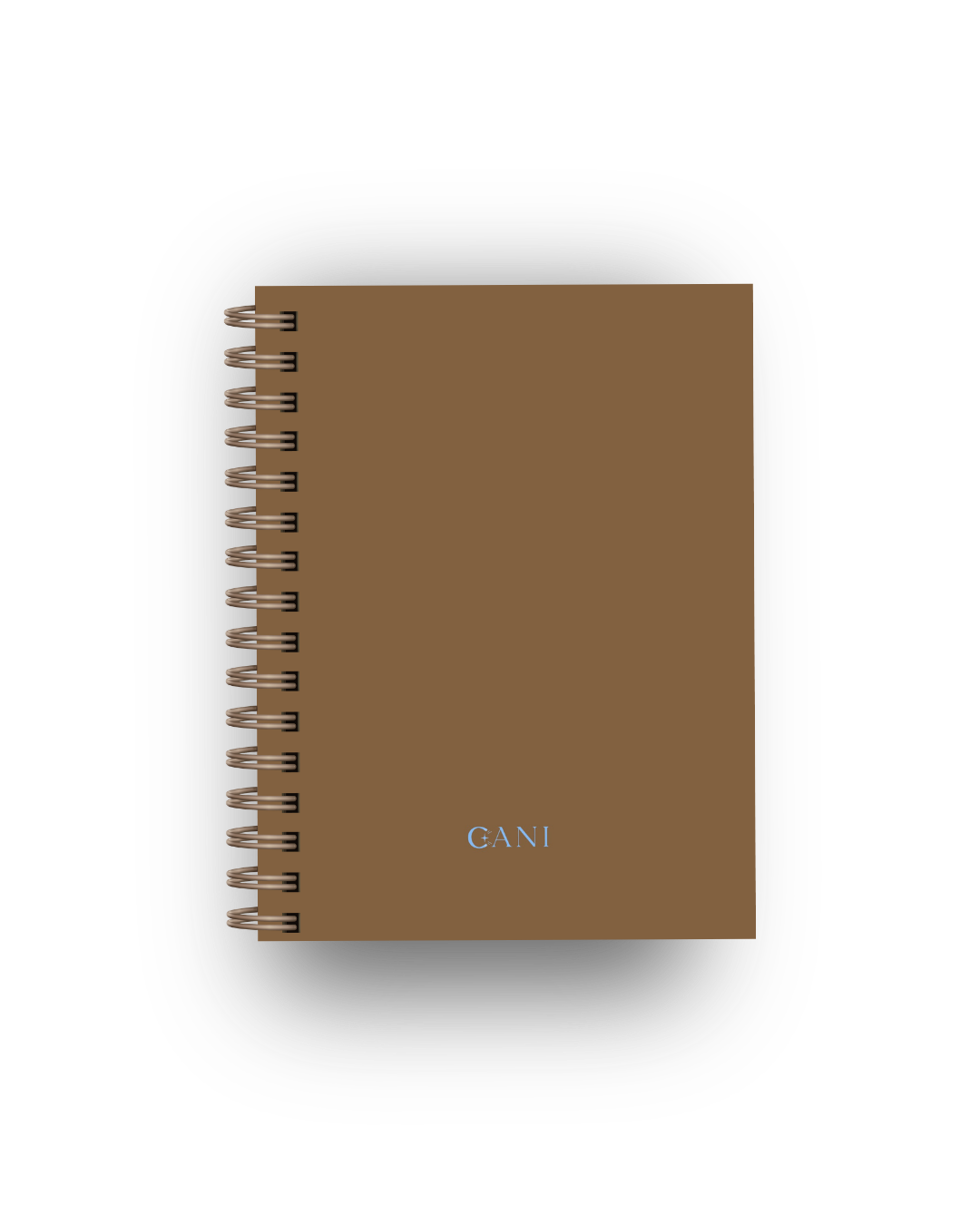 Caderno Clean Castanho e Azul