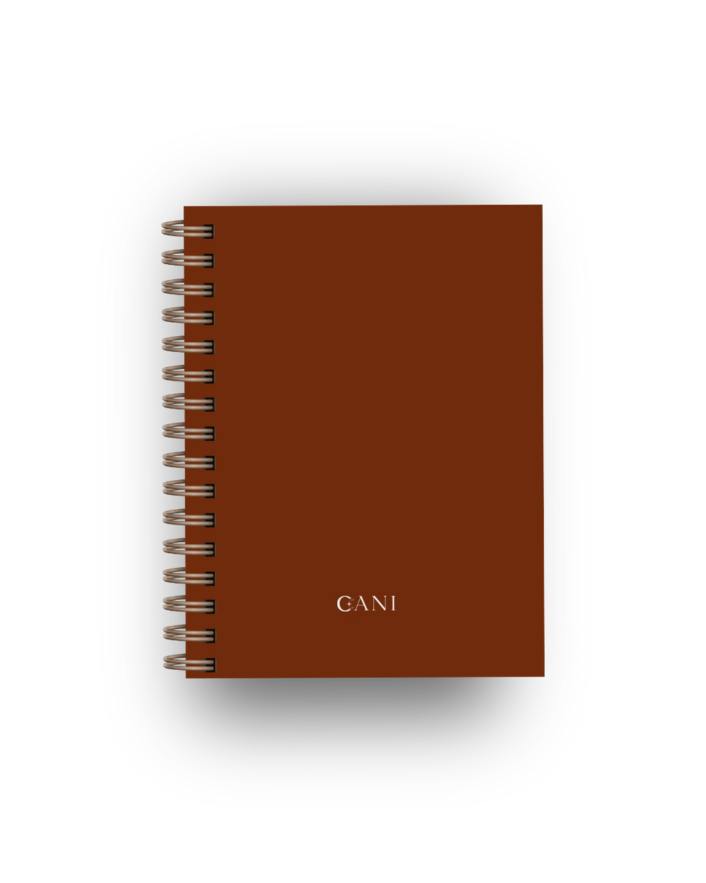 Caderno Clean Castanho
