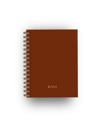 Caderno Clean Castanho