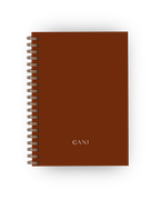 Caderno Clean Castanho