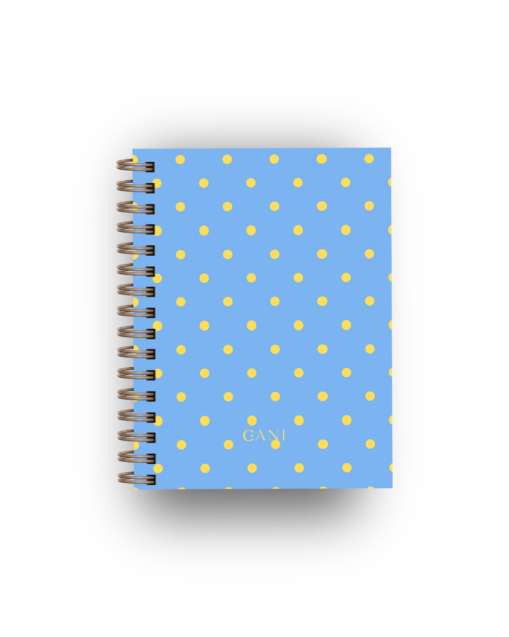 Caderno Dotty Azul e Amarelo