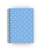 Caderno Dotty Azul e Amarelo
