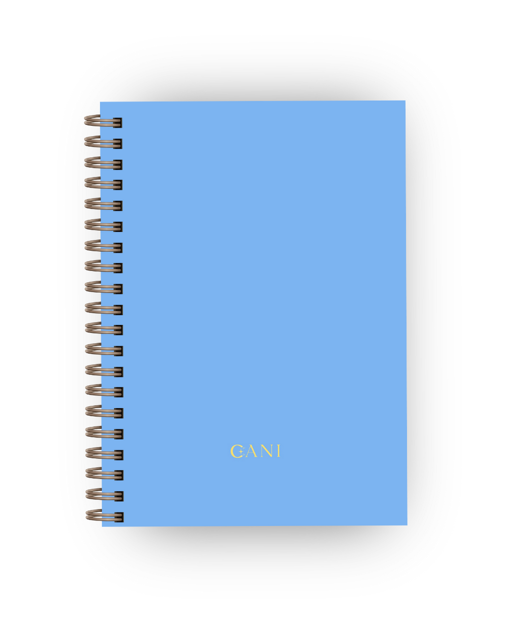 Caderno Clean Azul e Amarelo