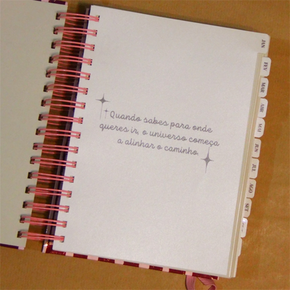 Bullegenda Diária 2026- Rosa & Bordô