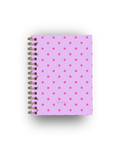 Caderno Dotty Lilás e Rosa