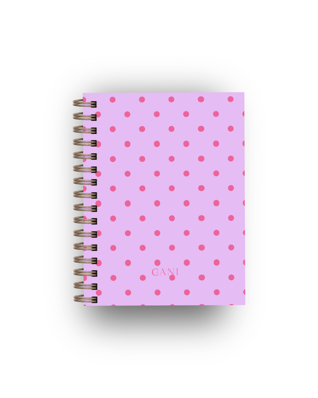 Caderno Dotty Lilás e Rosa