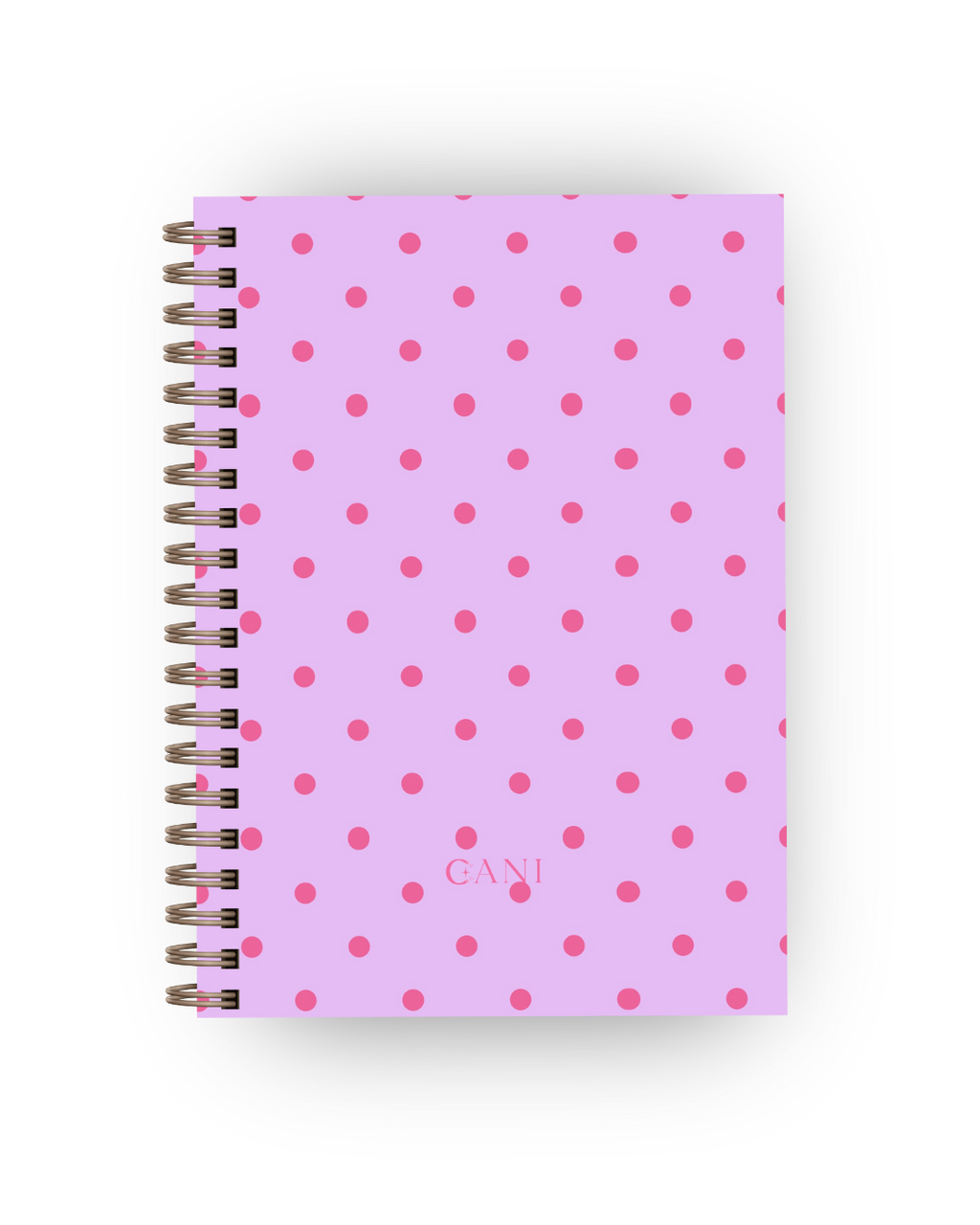 Caderno Dotty Lilás e Rosa