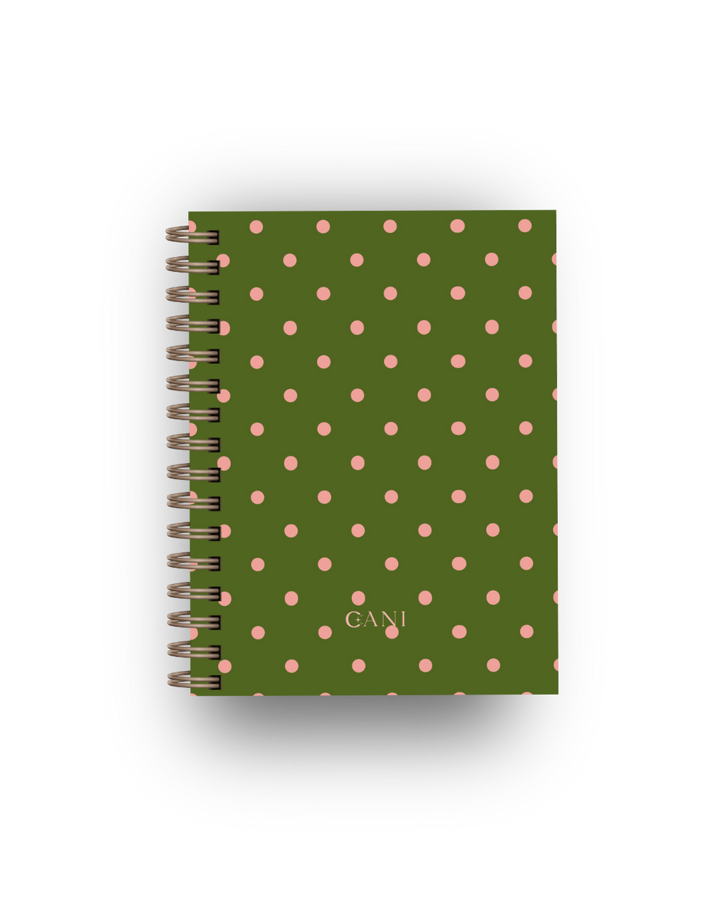 Caderno Dotty Verde e Rosa