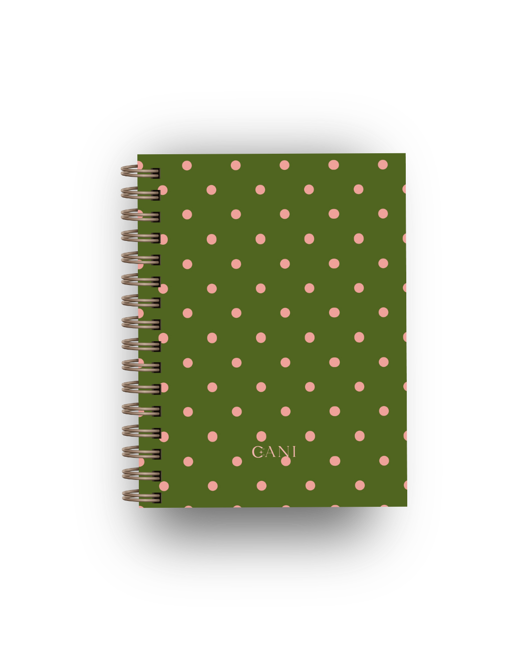 Caderno Dotty Verde e Rosa
