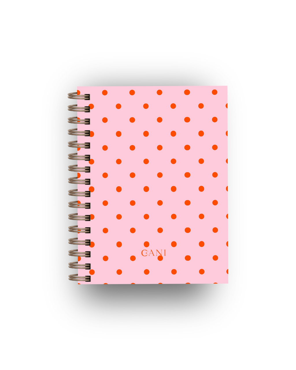 Caderno Dotty Rosa e Laranja