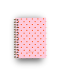 Caderno Dotty Rosa e Laranja