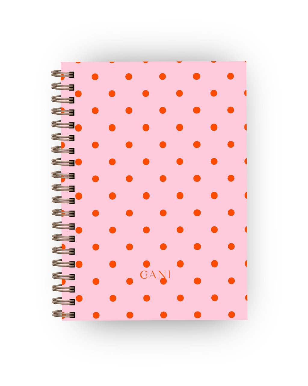 Caderno Dotty Rosa e Laranja