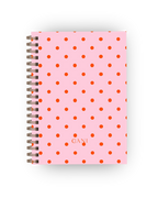Caderno Dotty Rosa e Laranja