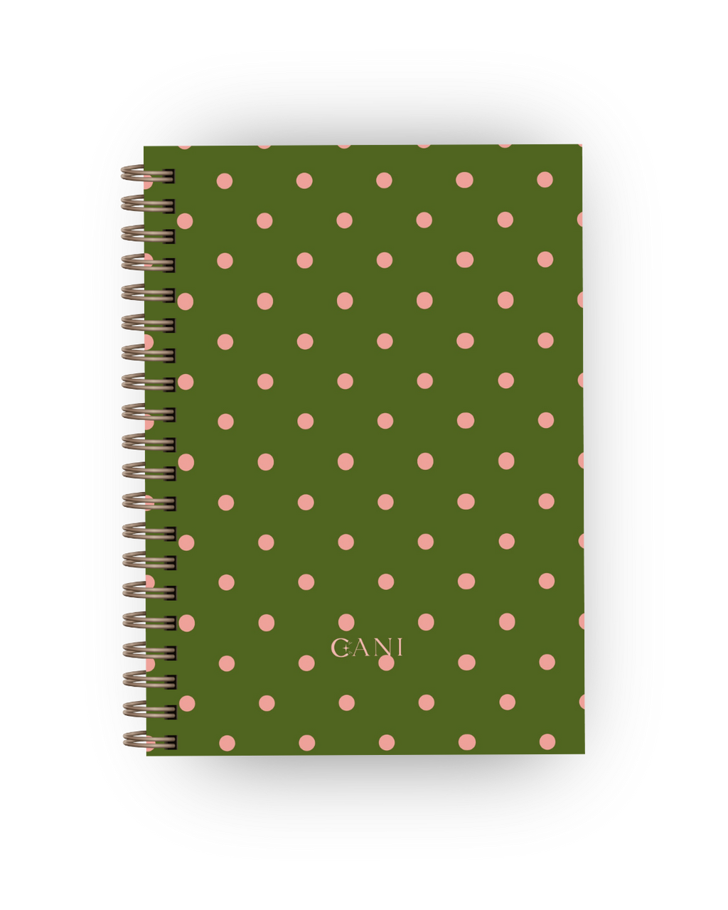 Caderno Dotty Verde e Rosa