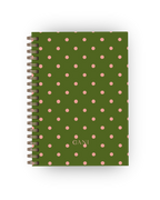 Caderno Dotty Verde e Rosa