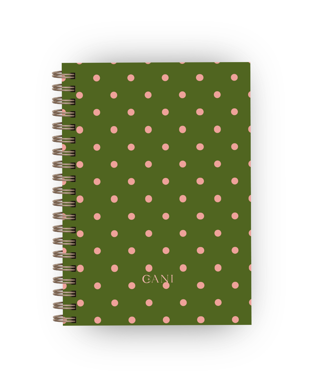 Caderno Dotty Verde e Rosa