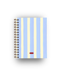 Caderno Ziggy Azul e Branco