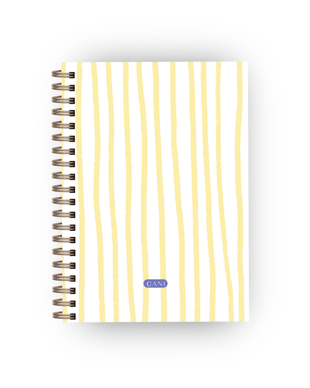 Caderno Ziggy Amarelo e Branco