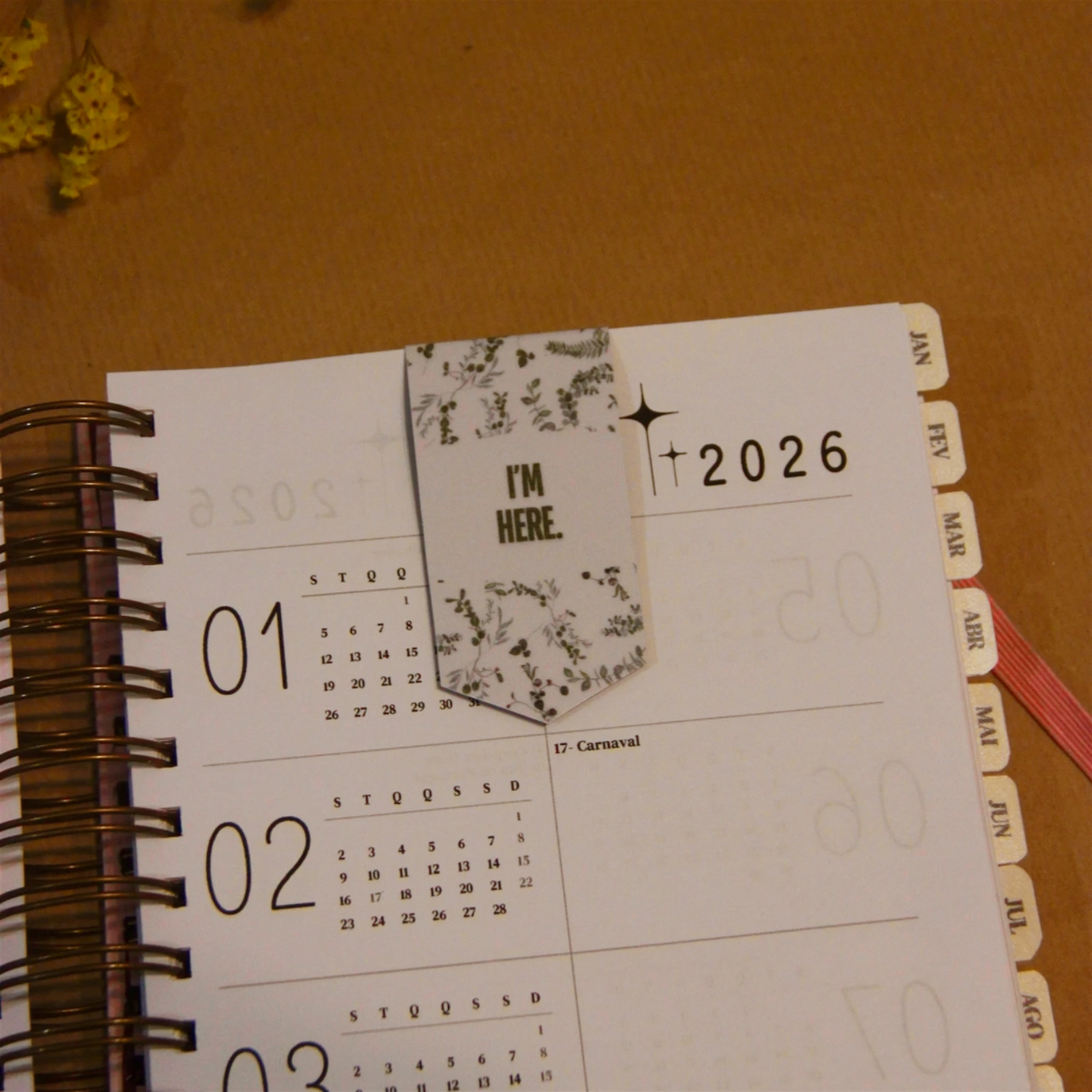 Bullegenda Semanal 2026- Verde & Branca