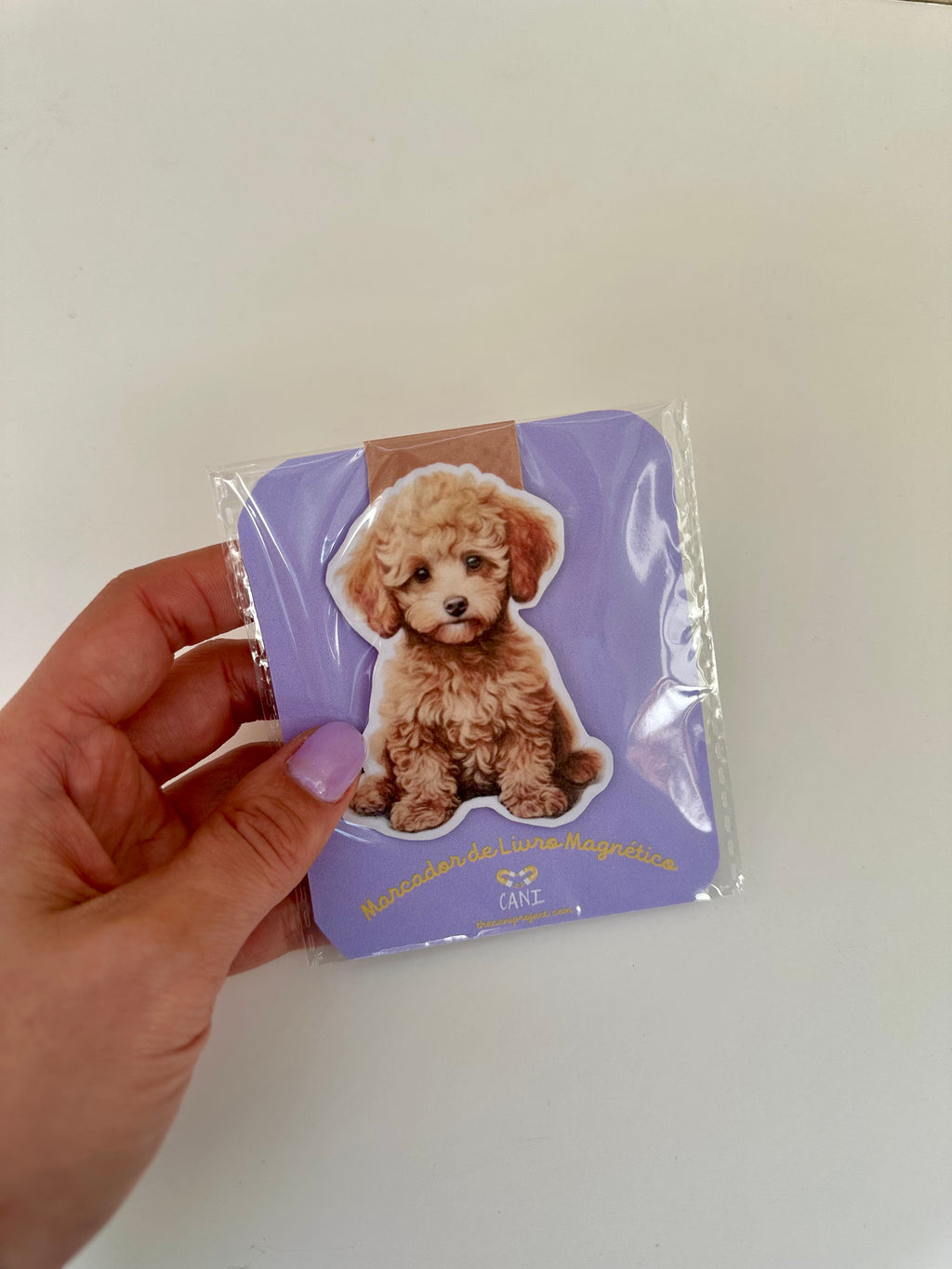 Marcador de Livro Magnético Poodle