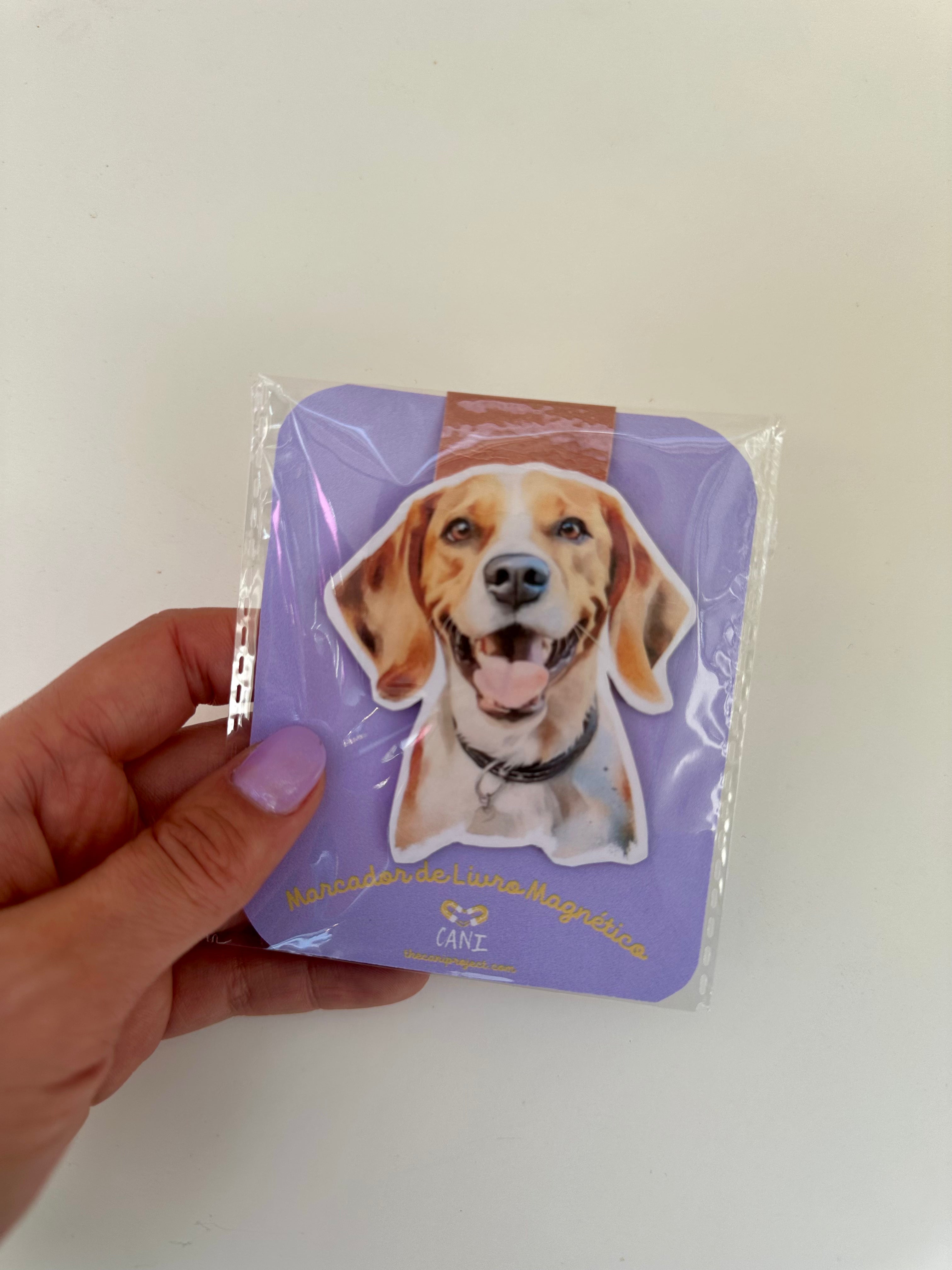 Marcador de Livro Magnético Beagle