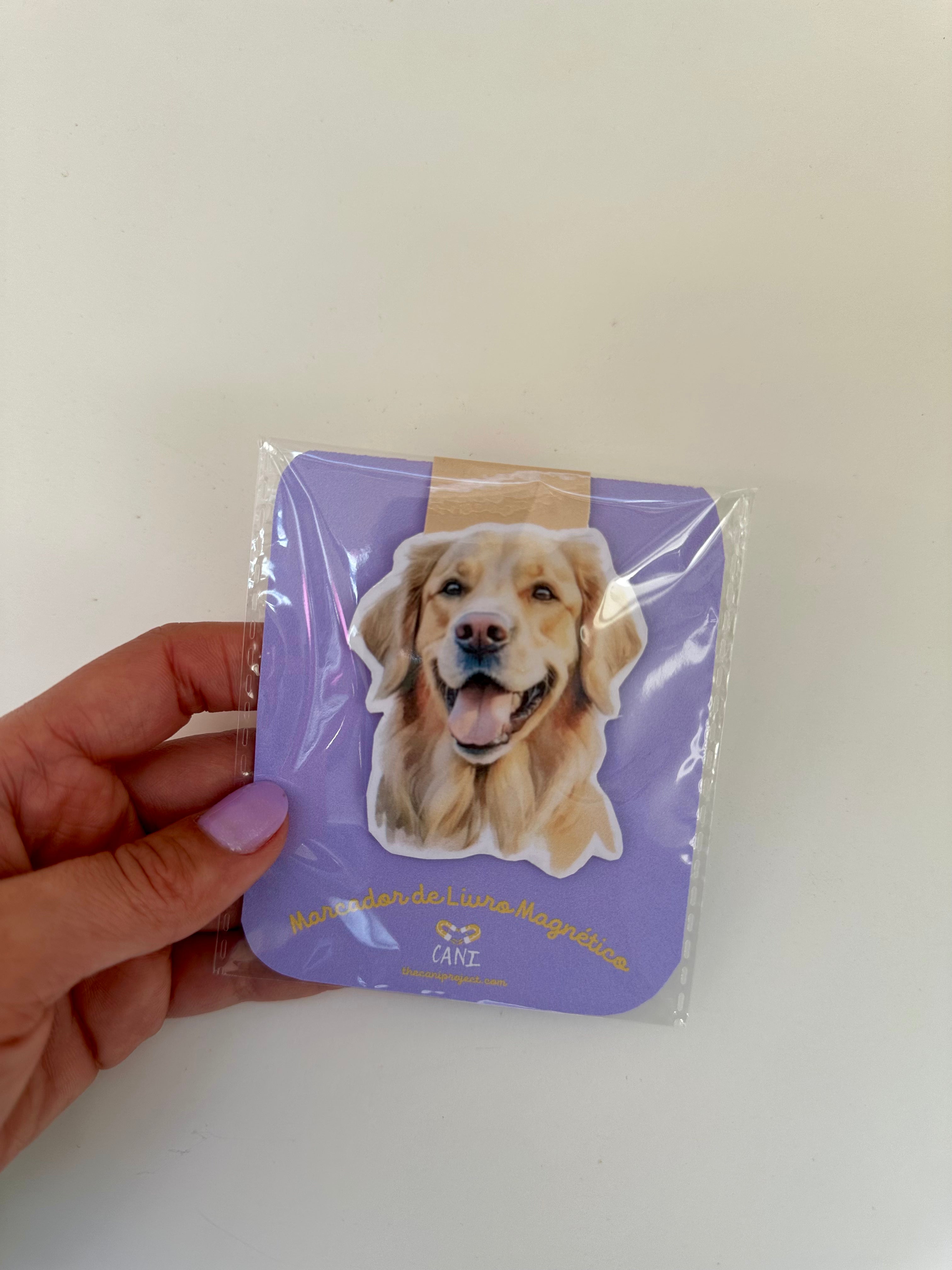 Marcador de Livro Magnético Golden Retriever