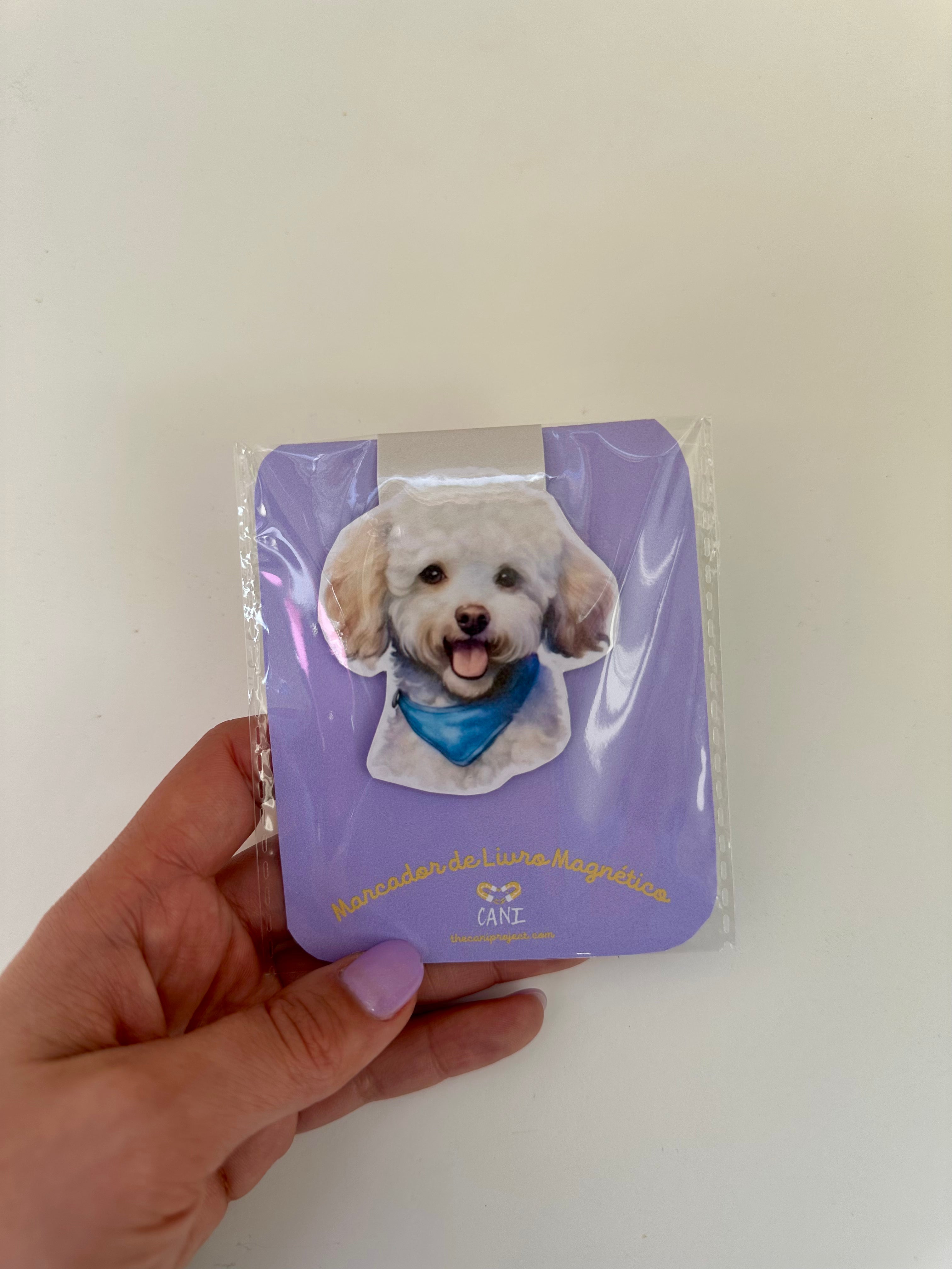 Marcador de Livro Magnético Caniche