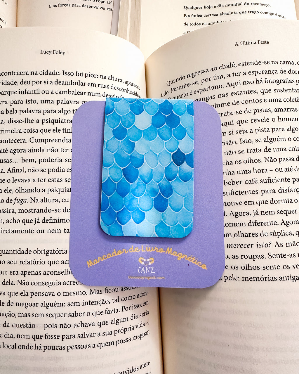 Marcador de Livro Magnético Escamas