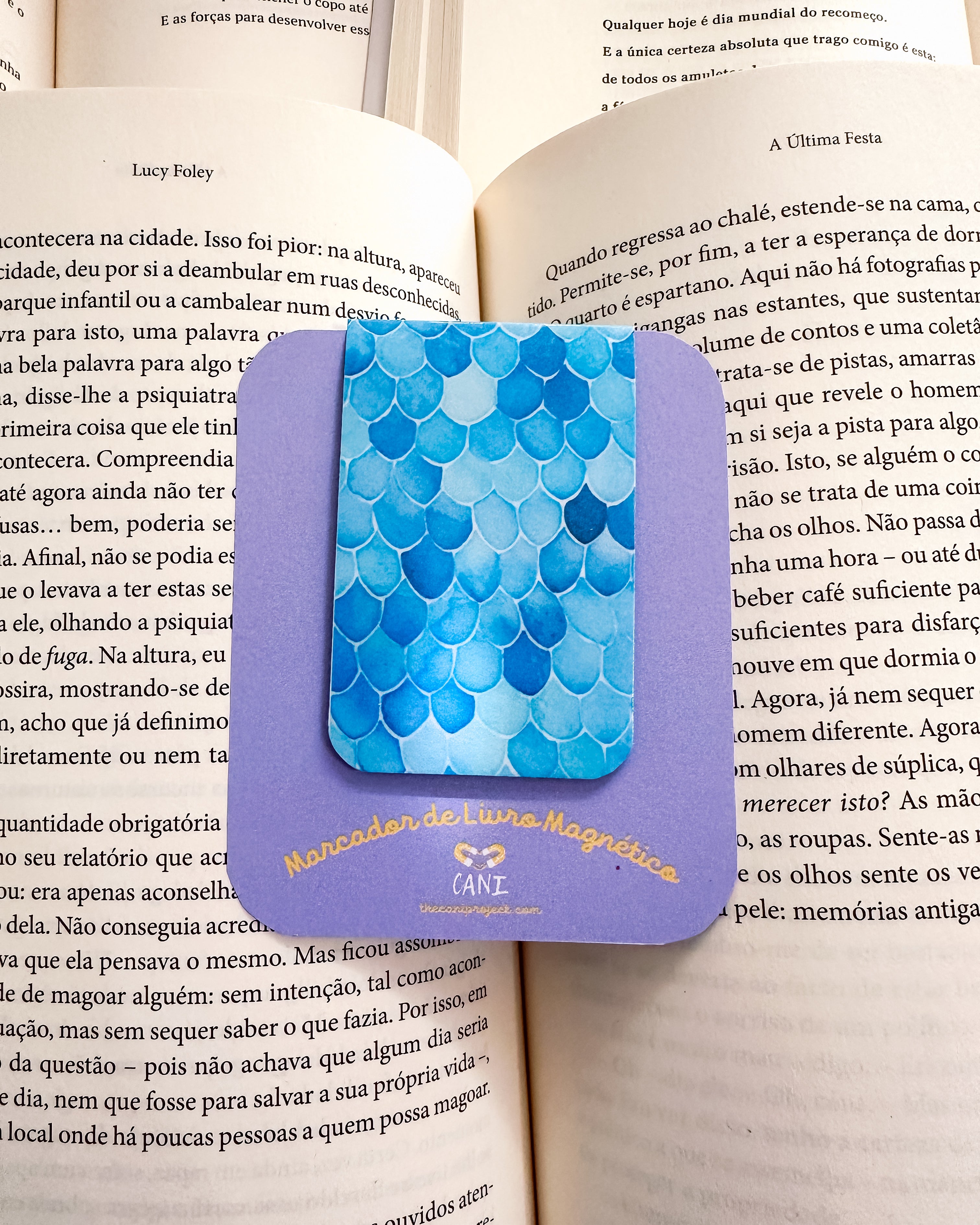 Marcador de Livro Magnético Escamas