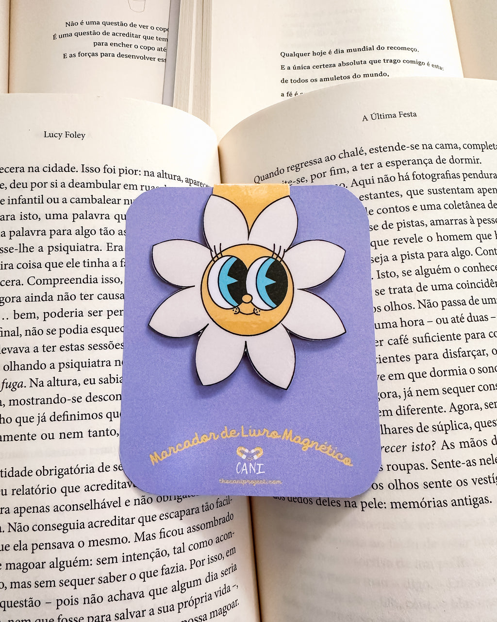 Marcador de Livro Magnético Flor