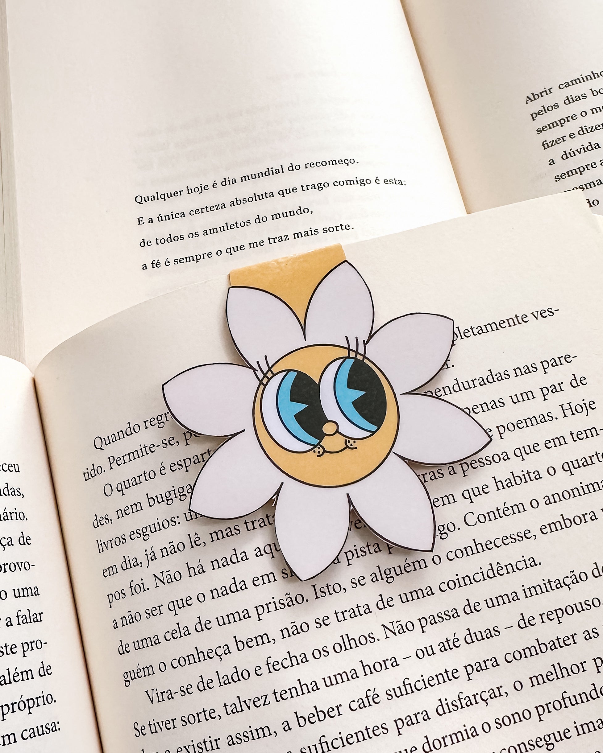 Marcador de Livro Magnético Flor