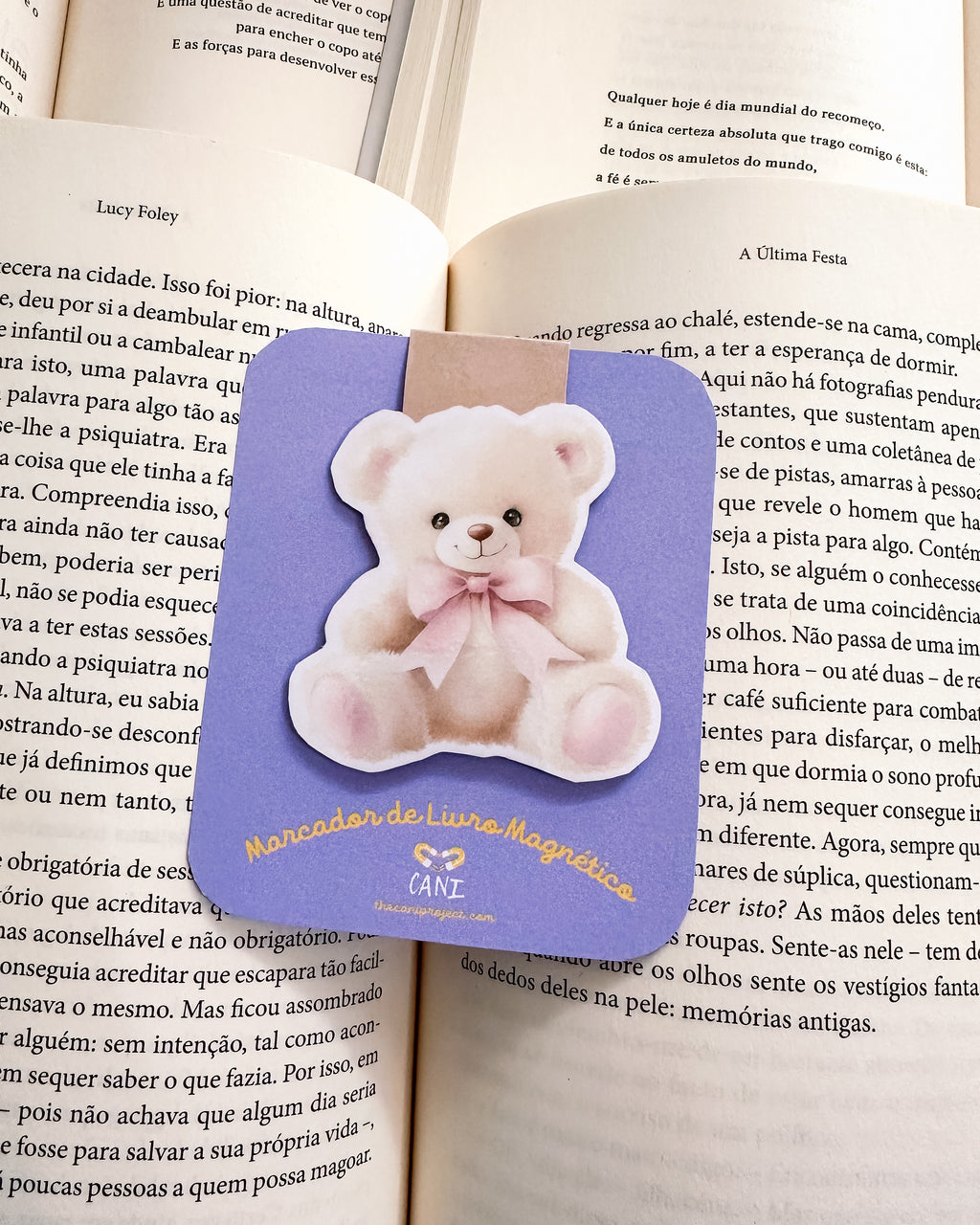 Marcador de Livro Magnético Peluche