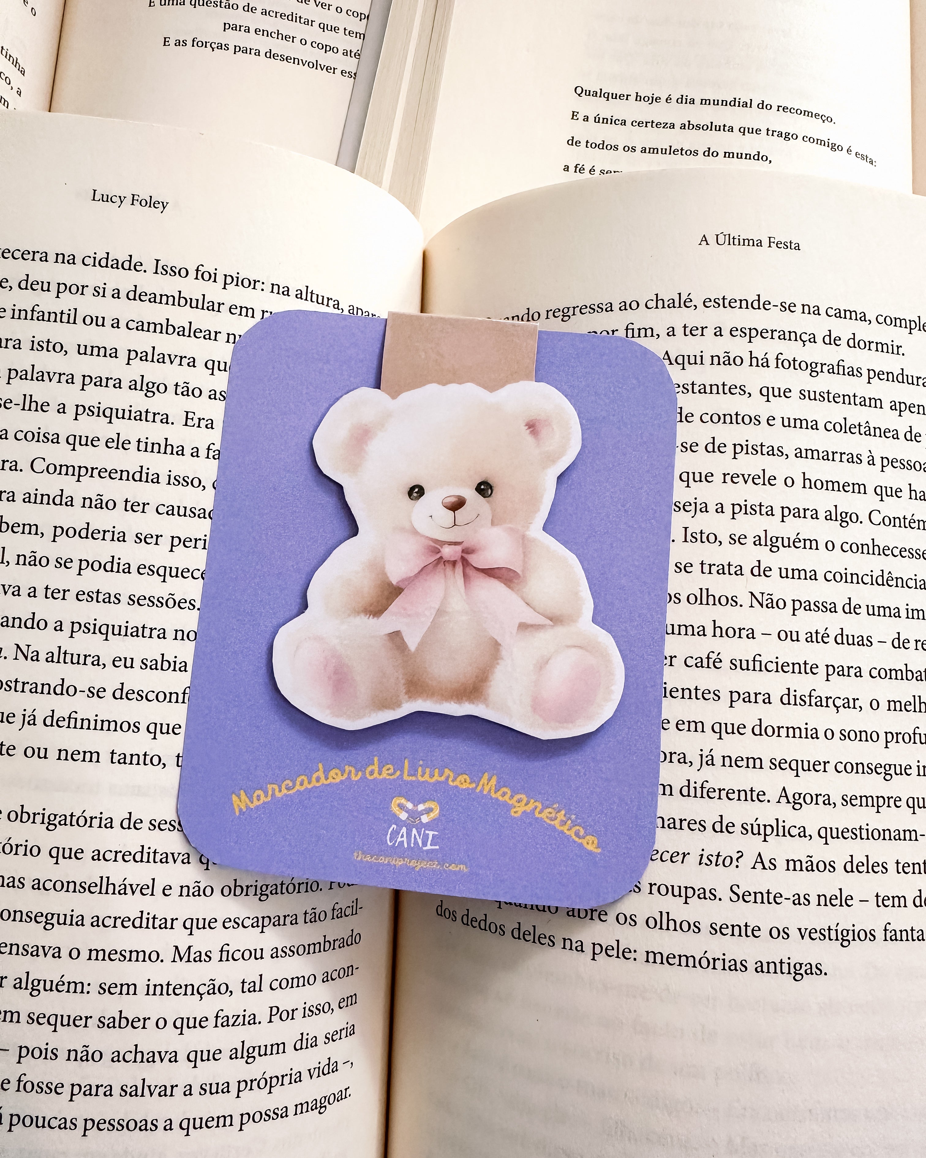 Marcador de Livro Magnético Peluche