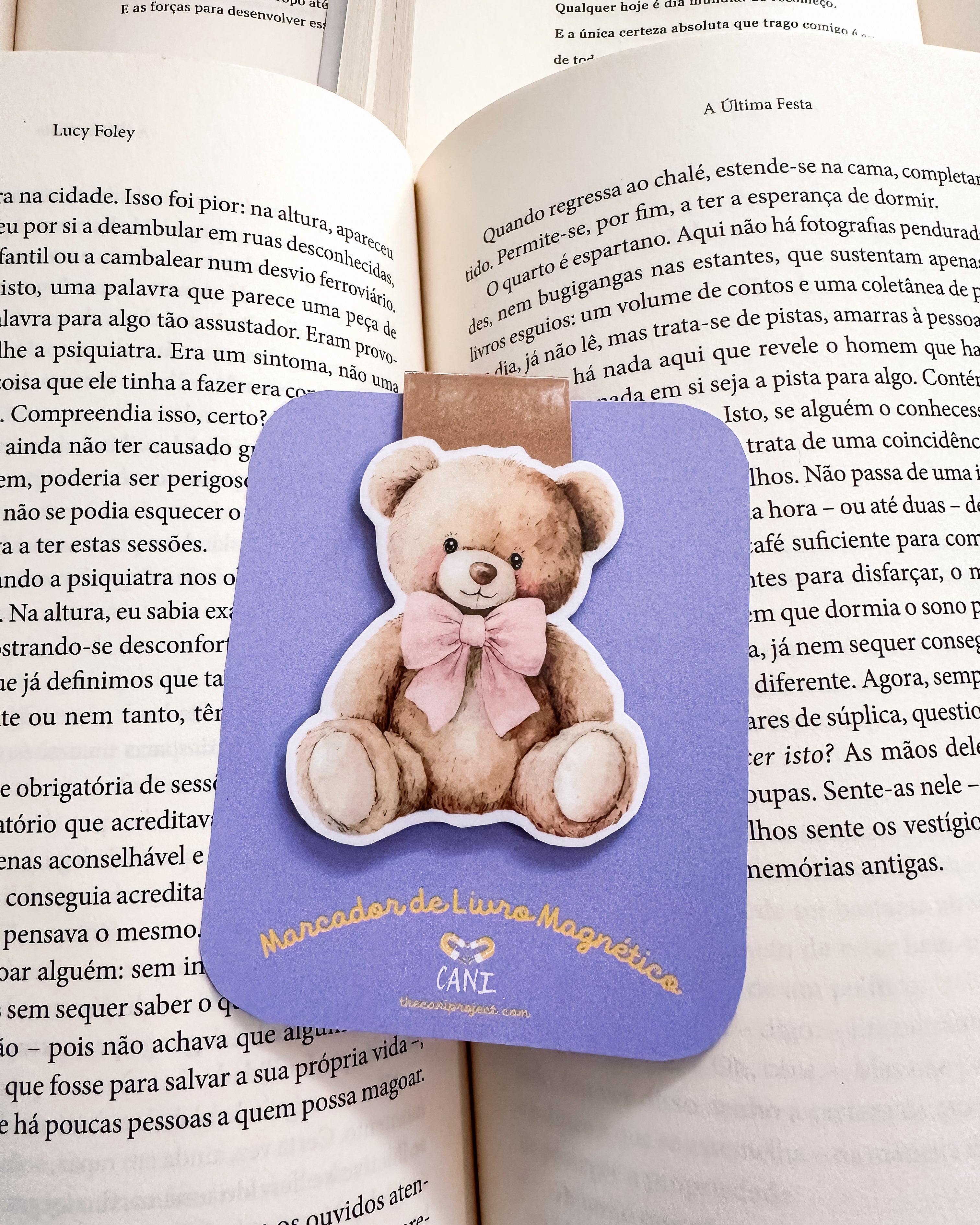Marcador de Livro Magnético Peluche