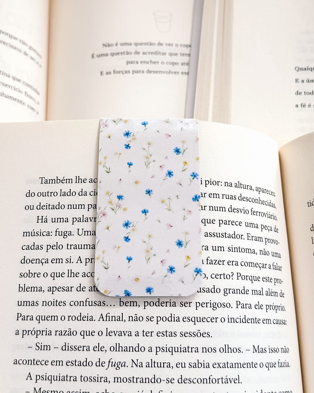 Marcador de Livro Magnético Flores