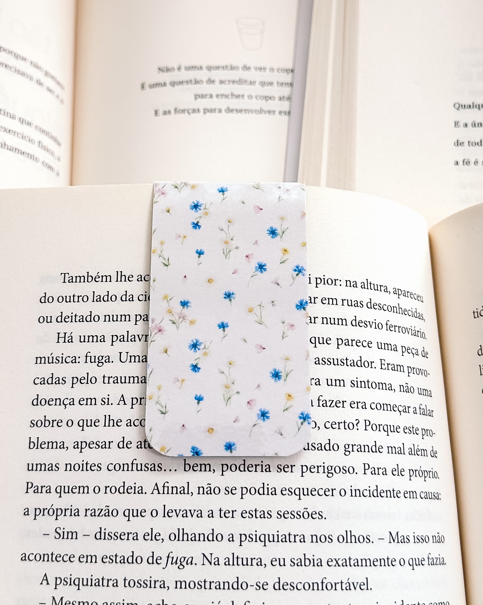 Marcador de Livro Magnético Flores