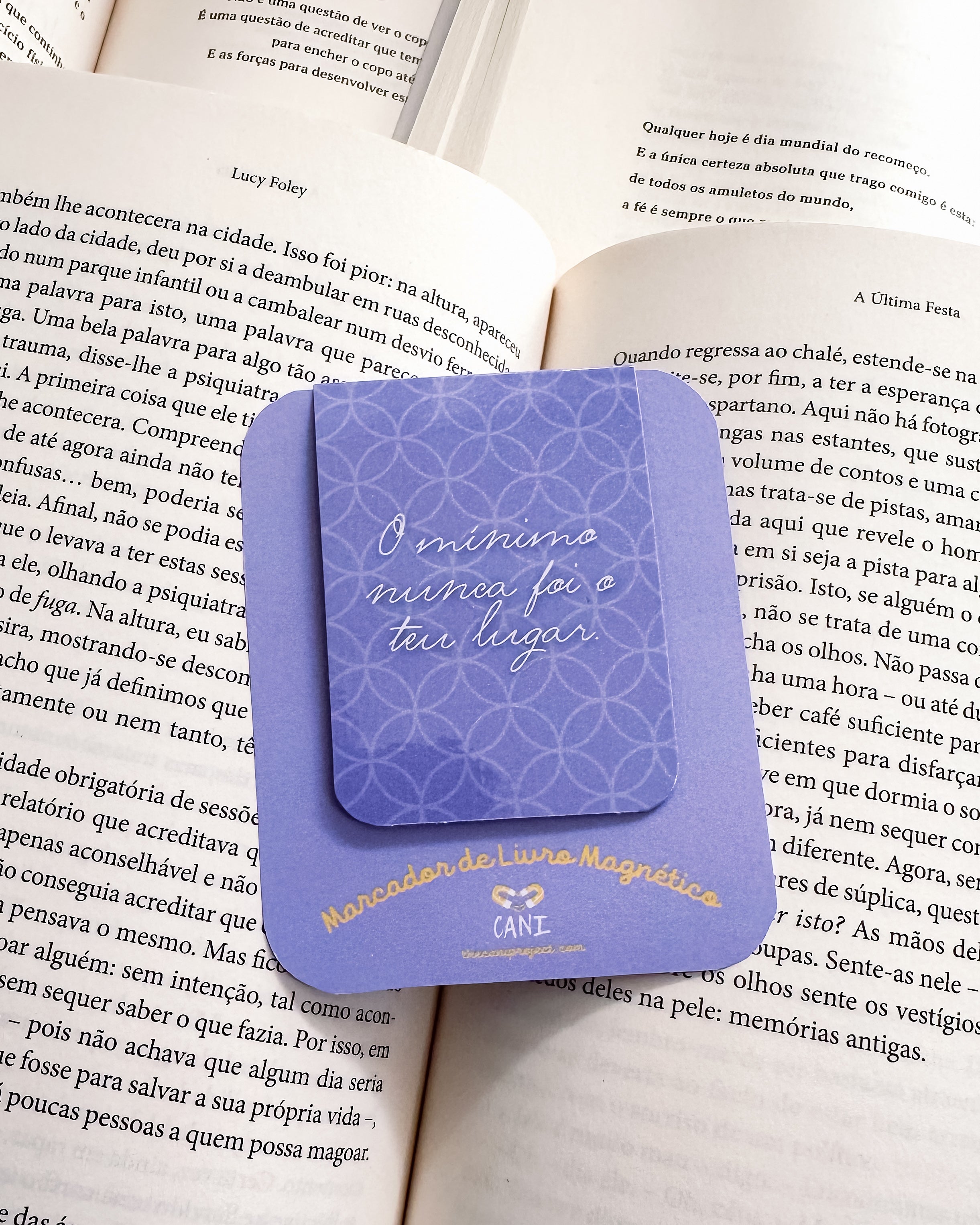 Marcador de Livro Magnético - O mínimo nunca...