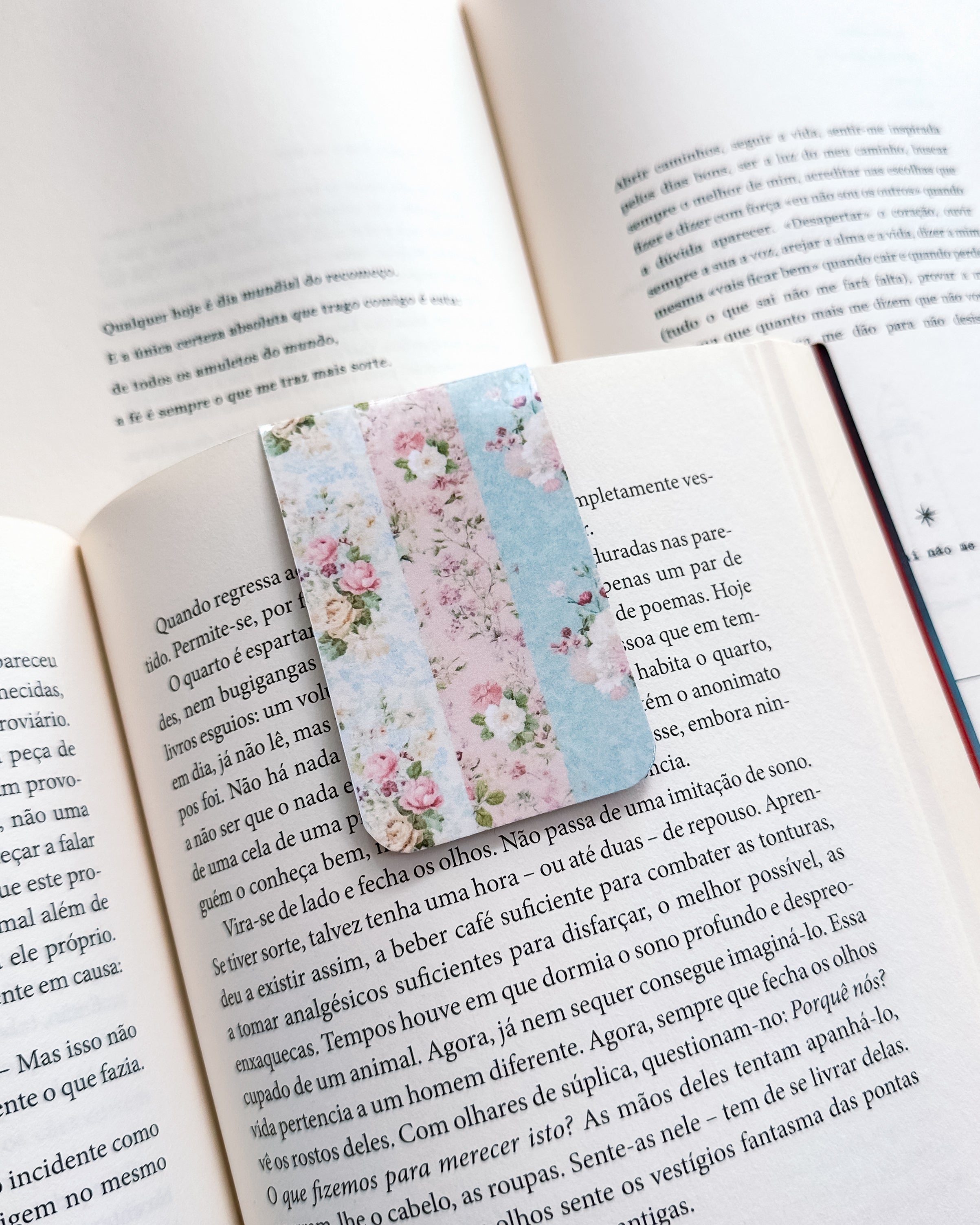Marcador de Livro Magnético Flores