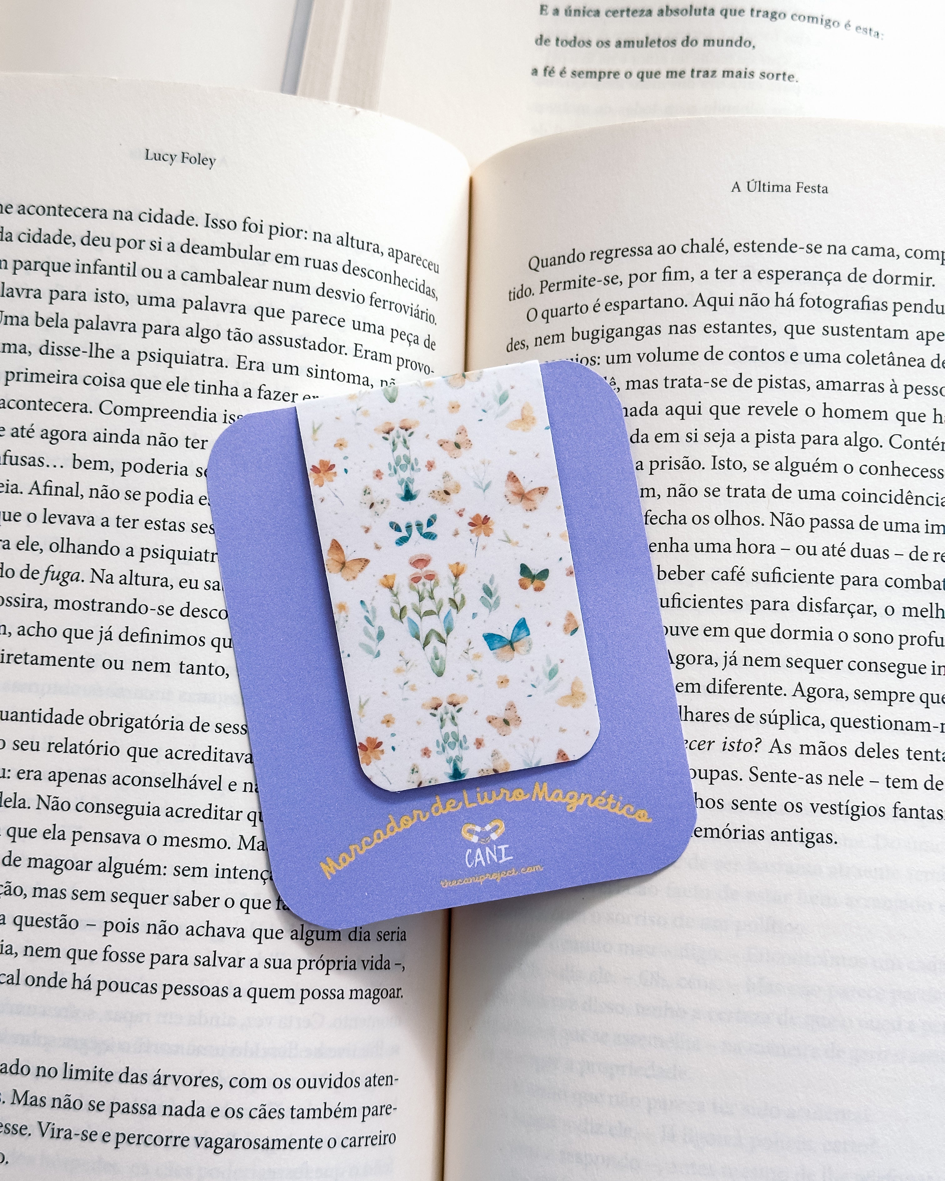Marcador de Livro Magnético Borboletas