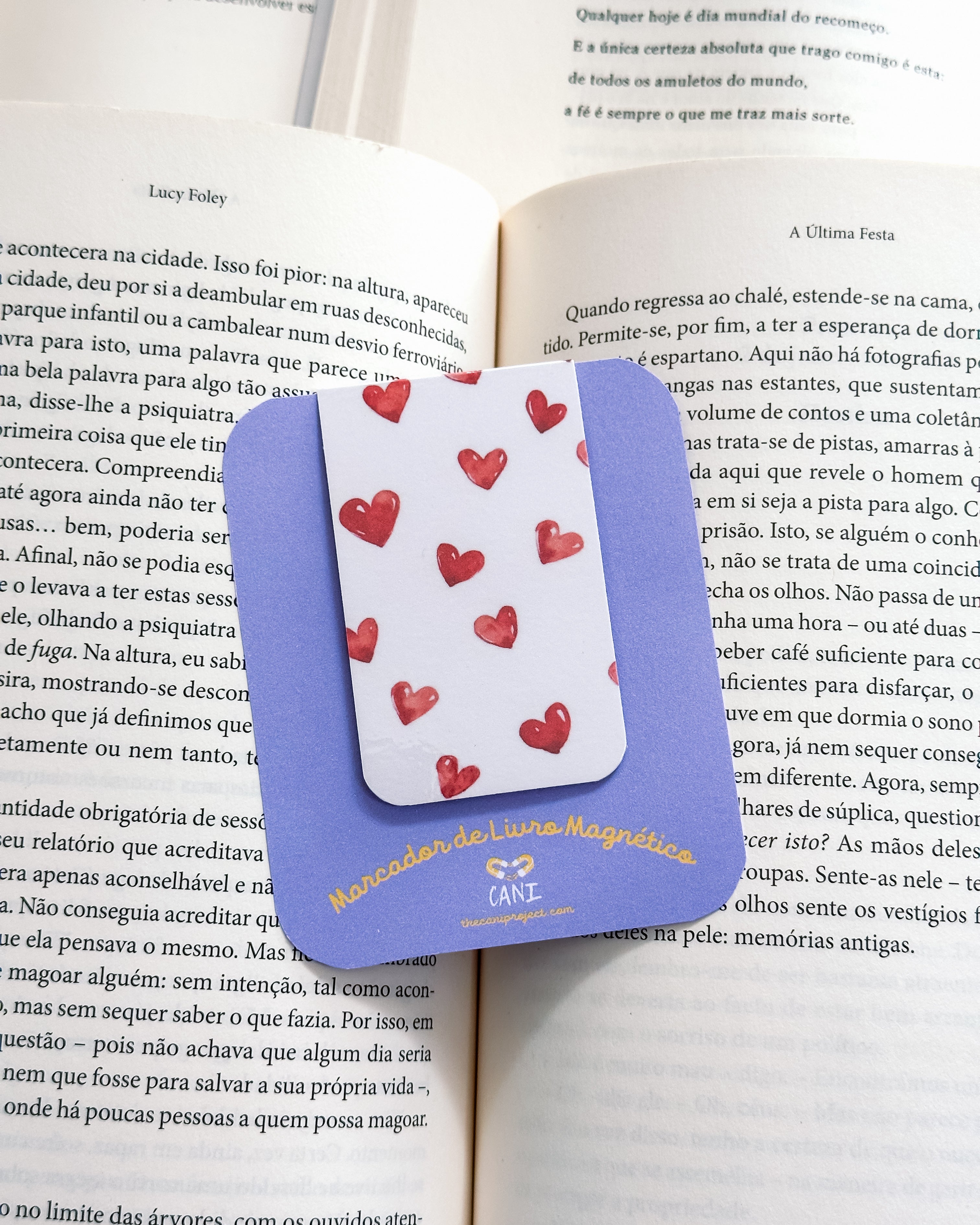 Marcador de Livro Magnético Coração