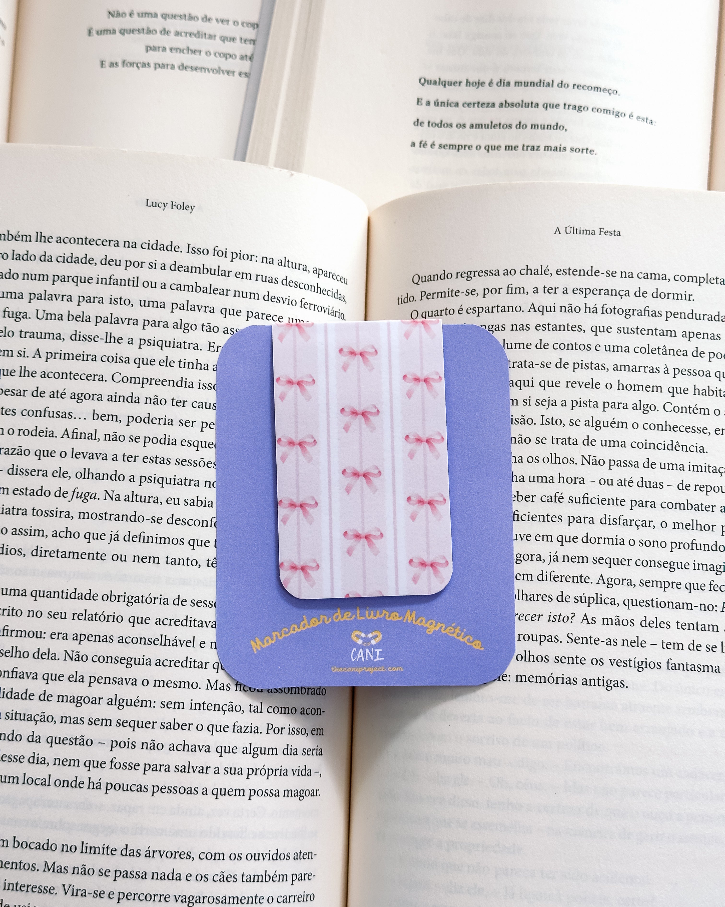 Marcador de Livro Magnético Laços