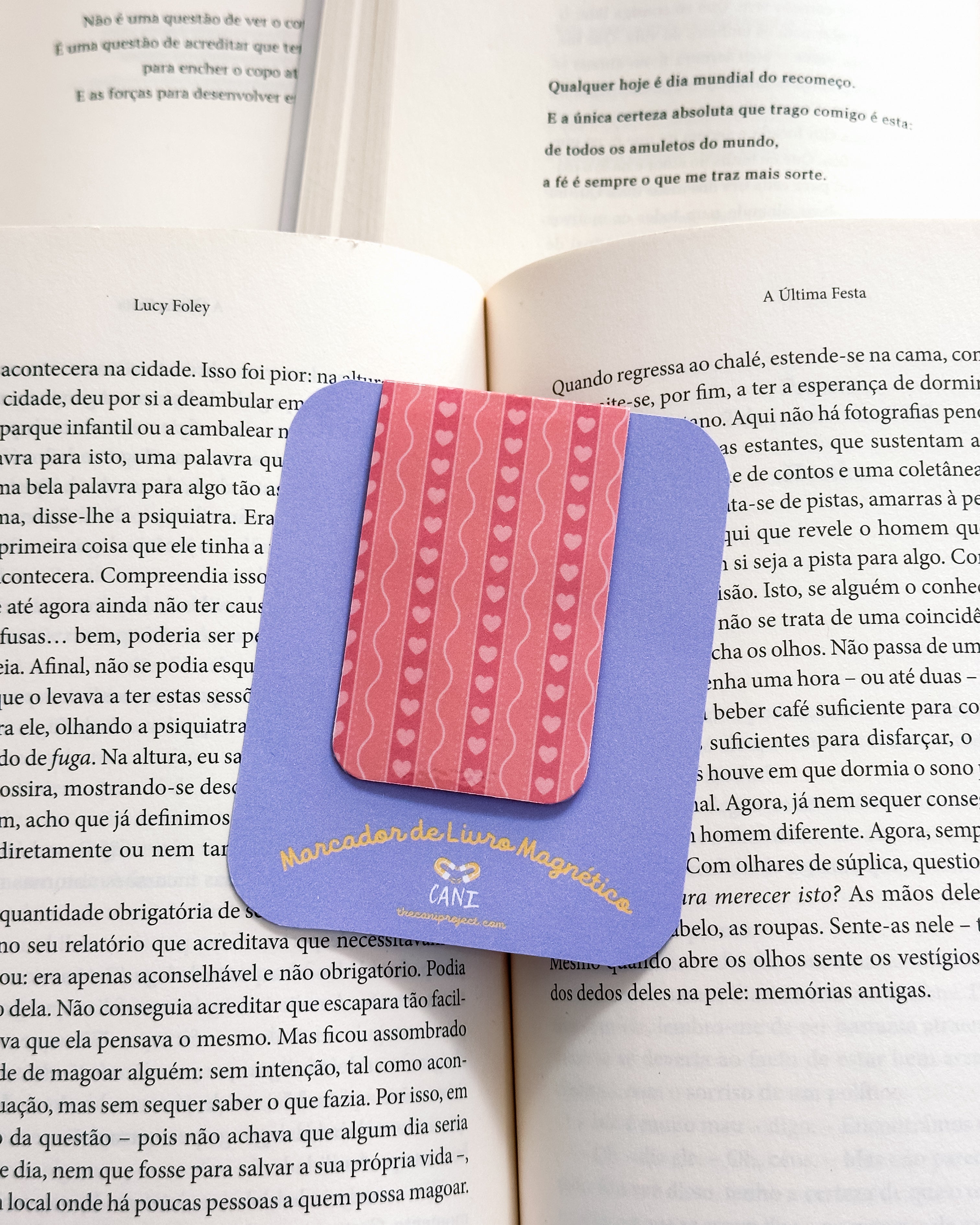 Marcador de Livro Magnético Coração