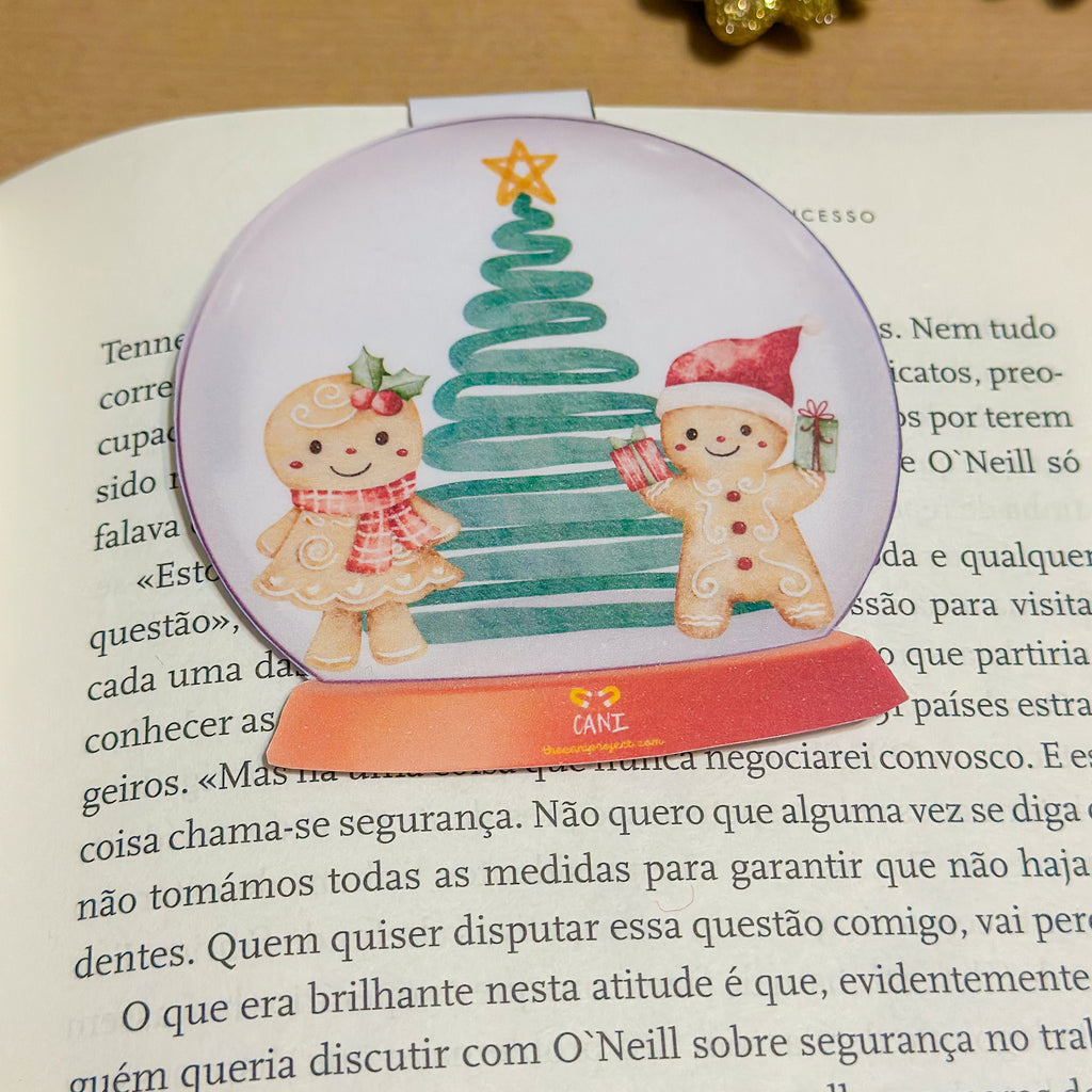 Especial Natal- Marcador de Livro Magnético Cappuccino
