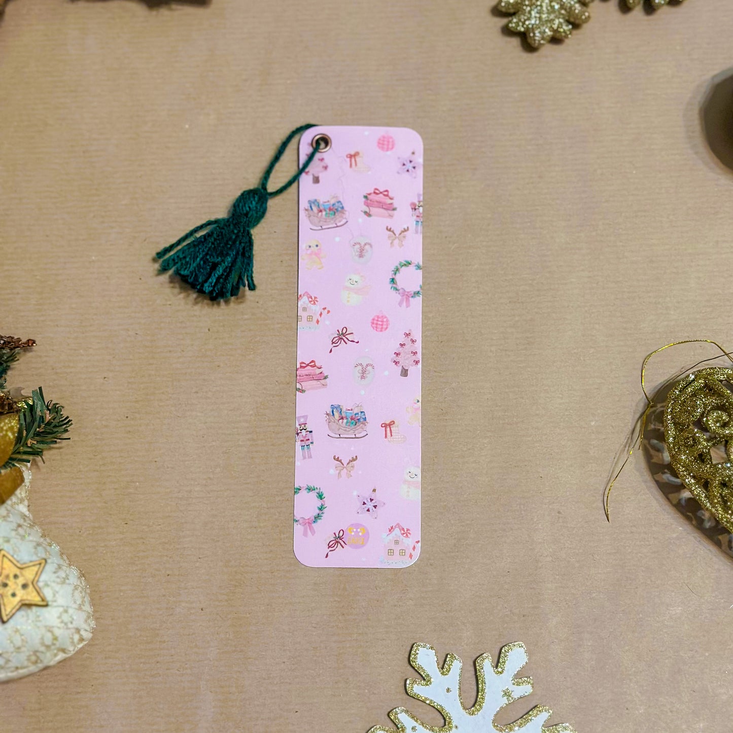 Especial Natal- Marcador de Livro com Pendente