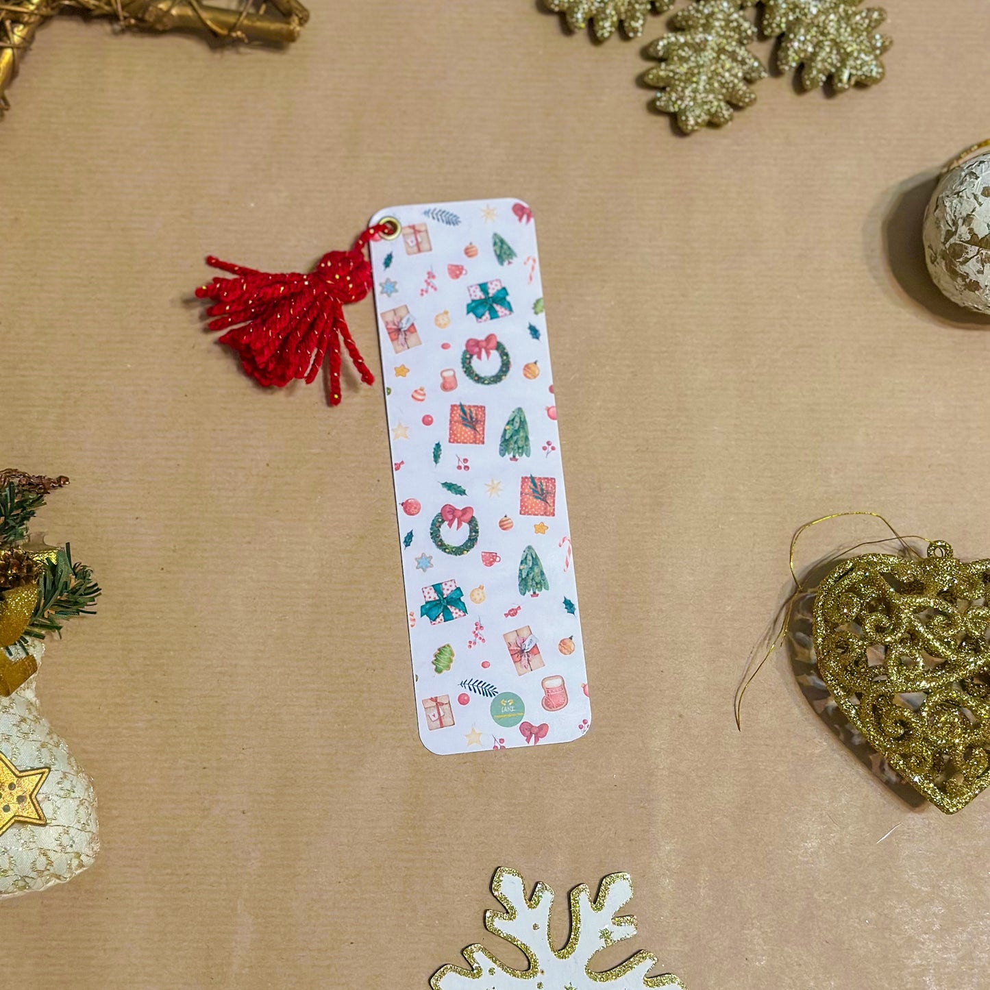 Especial Natal- Marcador de Livro com Pendente